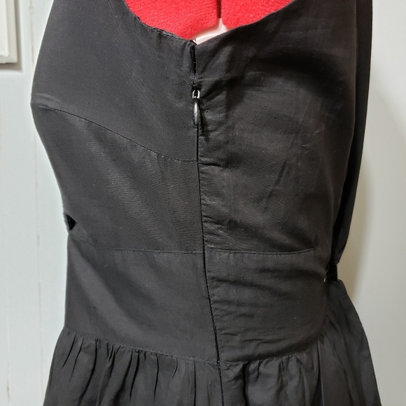 NWT Black V-Neck Dress - Picture 3 of 6